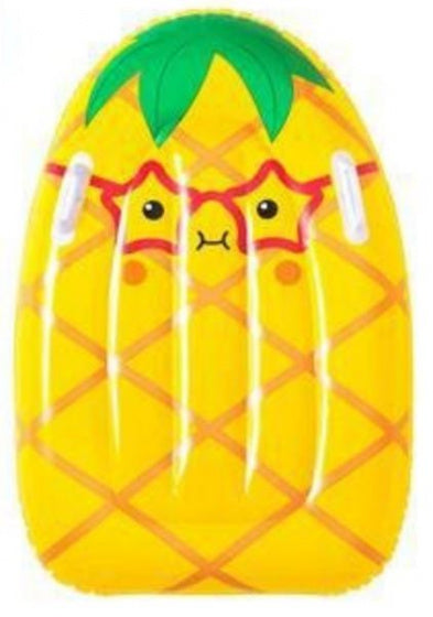 luchtbed ananas junior 80 x 52 cm vinyl geel