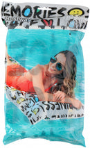 luchtbed Summer Quotes 183 x 69 cm PVC wit