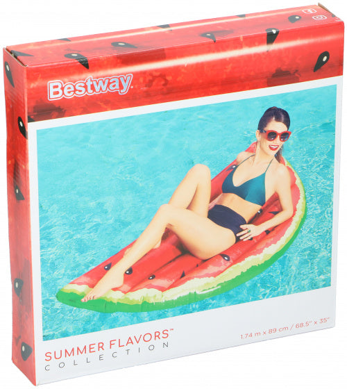 luchtbed watermeloen 174 x 89 cm PVC rood