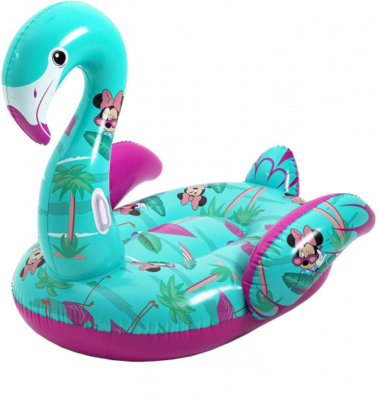 opblaasdier flamingo junior 173 x 170 cm PVC blauw/paars