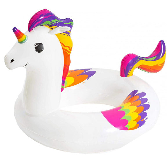 zwemband Fantasy Unicorn Rider 119 x 91 cm vinyl wit