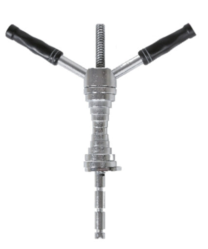 lagerpers 3975 balhoofd/trapas staal 360 mm zilver