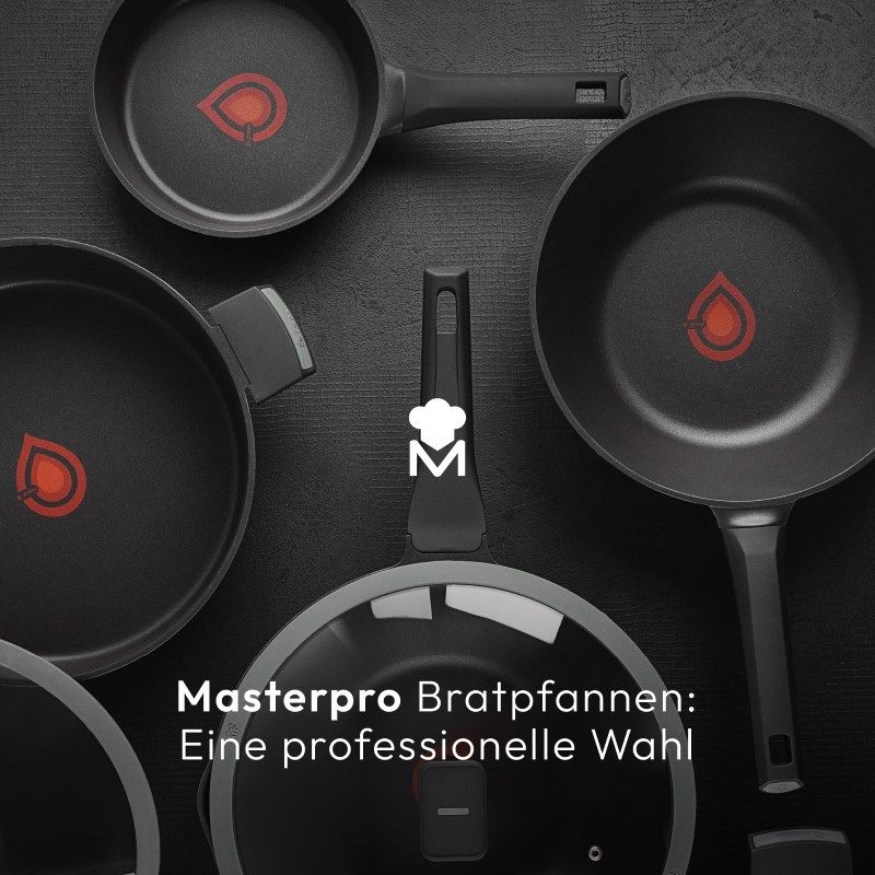 Masterpro Gastro Koekenpan - Ø 28 cm - Inductie - Heatdot Technology Indicator - duurzaam