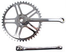 Crankstel 44T Vinty met spie 170mm crankarm - chroom