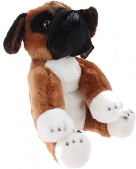 knuffel Boxer 30 cm pluche bruin