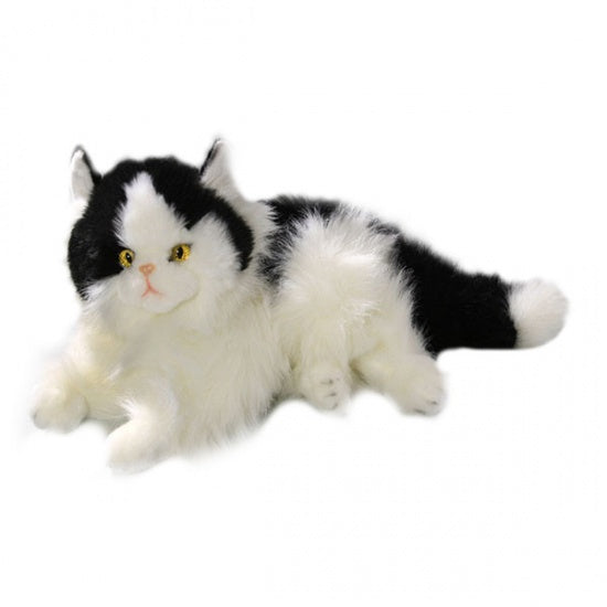 Knuffelpoes Zwart-Witte Pers 30 cm