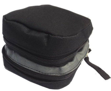 zadeltas/rugzak 1,4 liter zwart/grijs