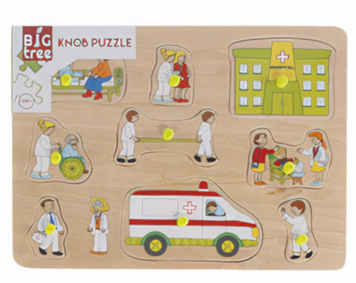 vormenpuzzel Ziekenhuis junior hout 8 stukjes
