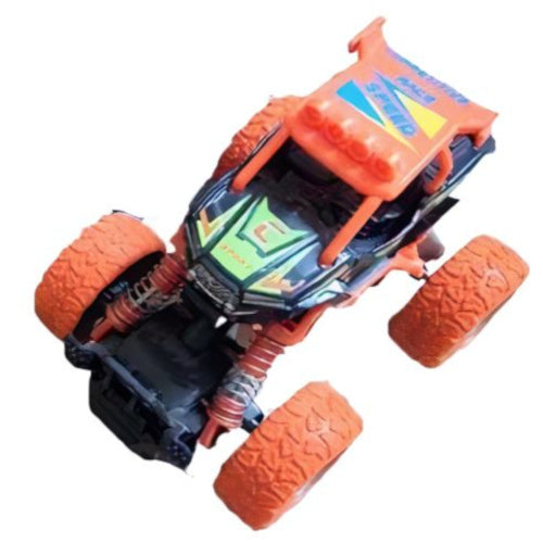 crossauto jongens 11,5 cm staal oranje