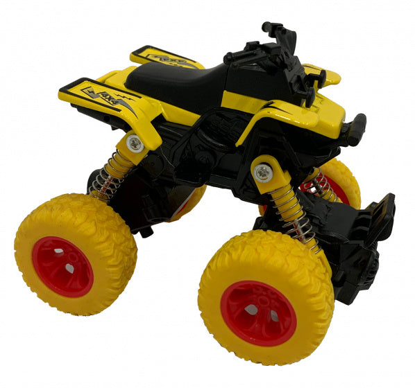 quad pull-back 11,5 cm staal/die-cast geel