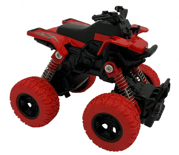 quad jongens 11,5 cm staal/die-cast rood