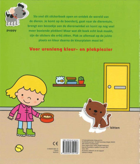 Deltas Kleur-Stickerboek Bij de Dieren