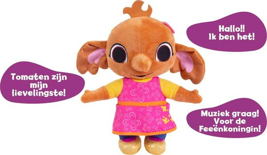 knuffelolifant Sula interactief 20 x 30 cm pluche bruin