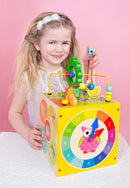 activiteitenvierkant 5-in-1 junior 34 x 22 x 23 cm hout