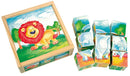 blokkenpuzzel Wilde Dieren junior 13 x 5 cm 10-delig