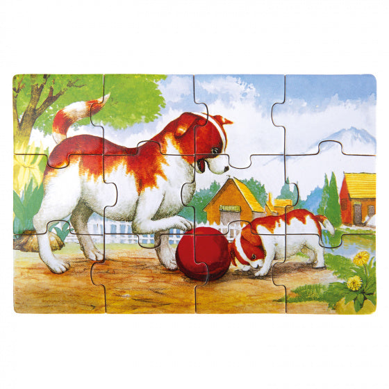 leerpuzzel Animals junior 30 x 10 cm hout 48-delig