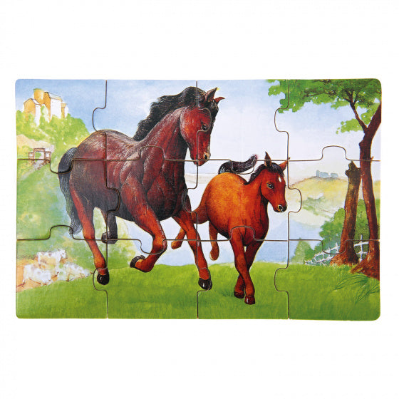 leerpuzzel Animals junior 30 x 10 cm hout 48-delig