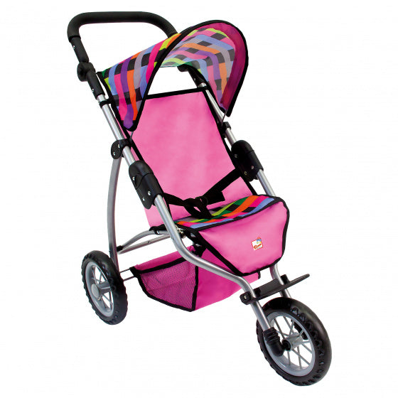 poppenwagen 74 x 41 x 76 cm roze