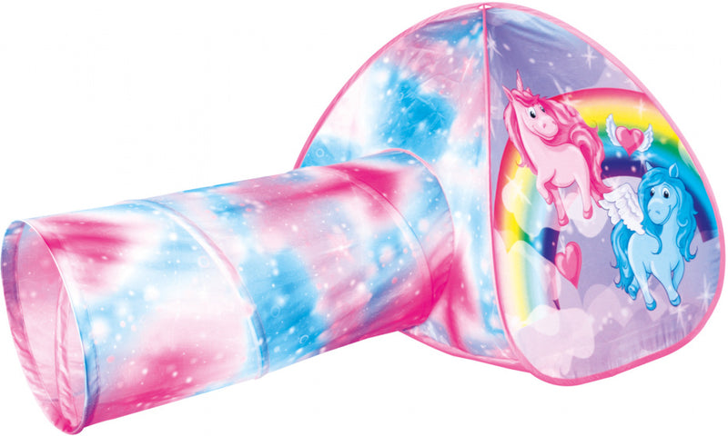 speeltent Unicorn meisjes 160 x 95 cm polyester paars