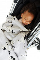 deken eenhoorn junior 140 cm katoen grijs