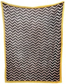 deken junior 140 cm katoen zwart/wit