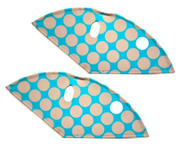 jasbeschermerset lakdoek 28 inch 57 cm dots grijs