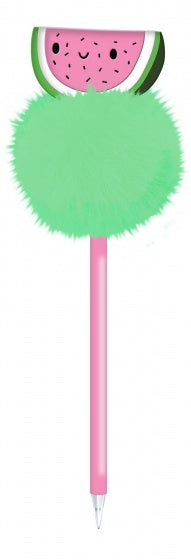 balpen Happy Zoo Cutie Fruits watermeloen groen/roze