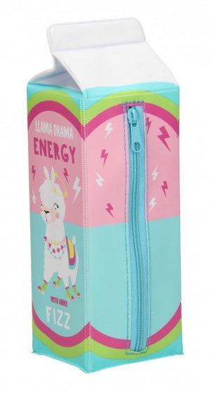 etui Lama roze/blauw 20 x 7,5 cm