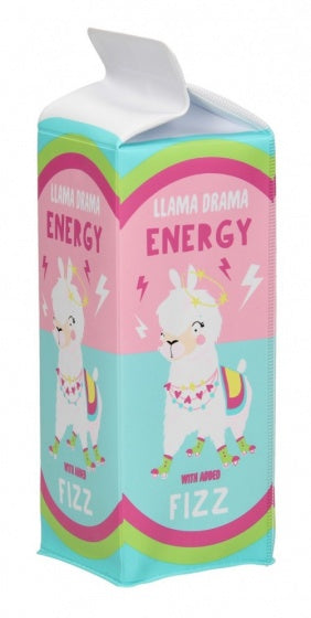 etui Lama roze/blauw 20 x 7,5 cm