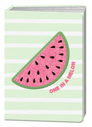 Happy Zoo notitieboek A5 watermeloen met glitter print