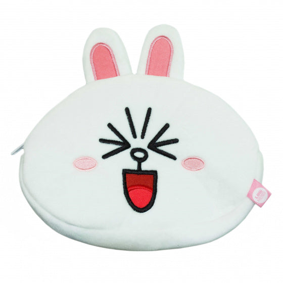 etui Linefriends pluche wit/roze