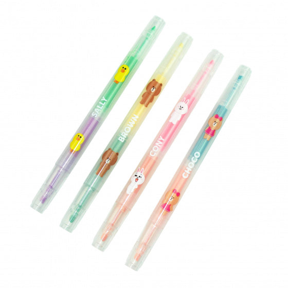 highlighters Line Friends 4-delig