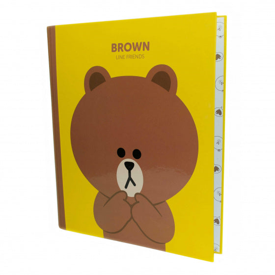 multomap Linefriends A4 karton geel