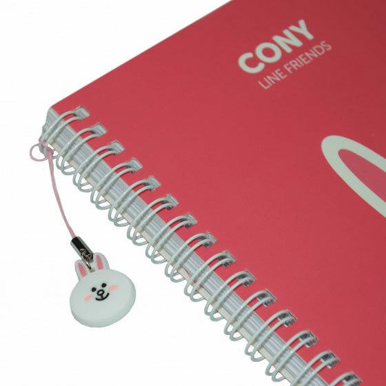 notitieboek Linefriends A5 karton roze