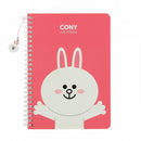 notitieboek Linefriends A5 karton roze