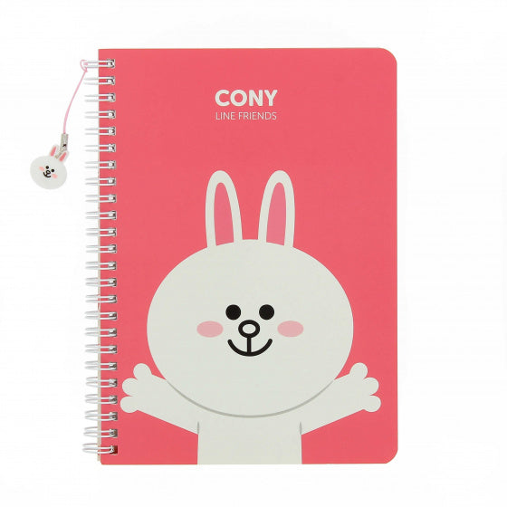 notitieboek Linefriends A5 karton roze