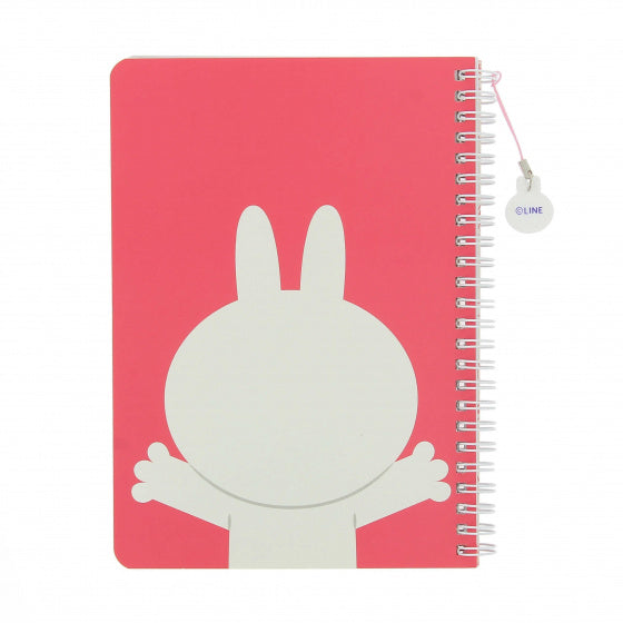 notitieboek Linefriends A5 karton roze