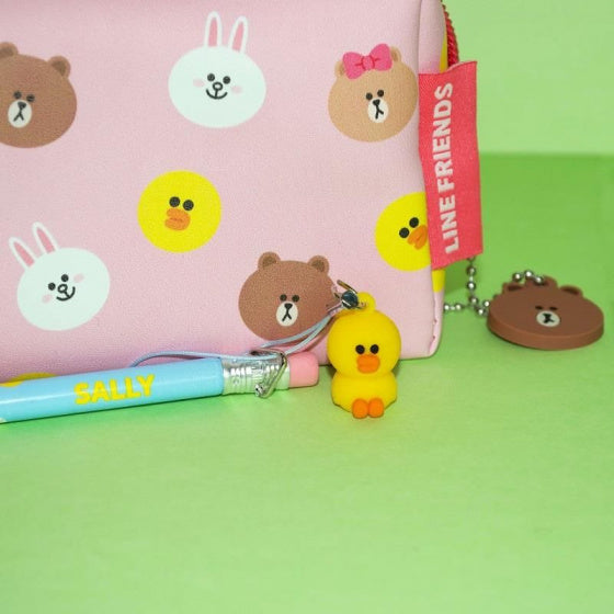 potlood Linefriends Sally blauw hout