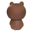 spaarpot Line Friends keramiek bruin