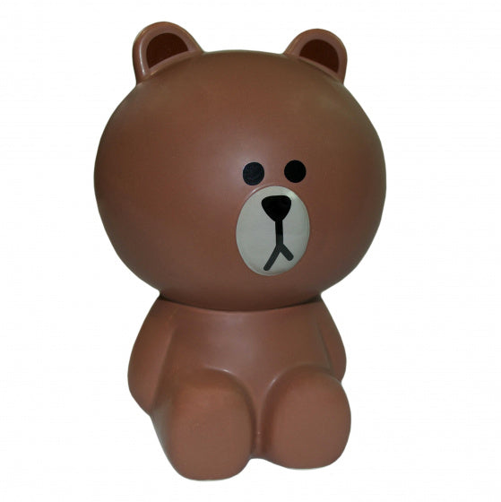 spaarpot Line Friends keramiek bruin