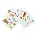 Stickers Linefriends roze 8-delig