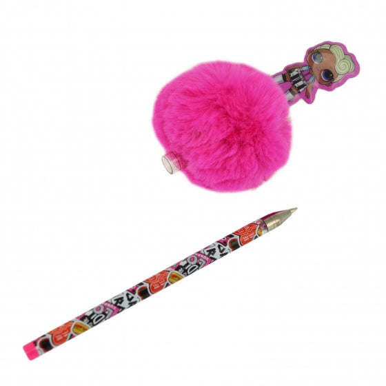 pen met pompom L.O.L. Surprise roze