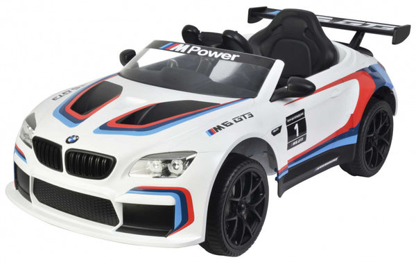 elektrische kinderauto M6 GT3 12V wit