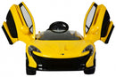 P1 accuvoertuig met afstandsbediening 12V geel