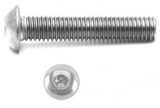inbusbouten bolkop M6 x 35 mm RVS 12 stuks