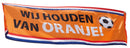 Polyester Banner 'Wij Houden van Oranje'