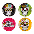 4 buttons day of the dead 97023