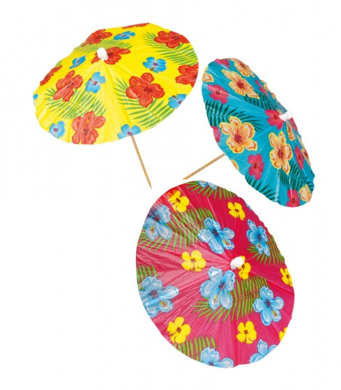 Hawaï Cocktail Parasols, 6st.