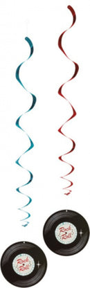 hangdecoratie rock n roll 2 stuks