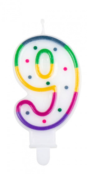 Kaarsjes 9 Jaar